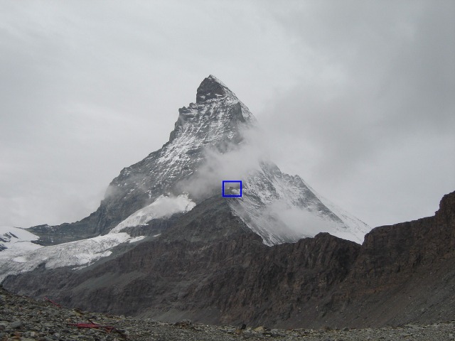 Click to enlarge: The Location of the Berghaus Matterhorn on the mountain