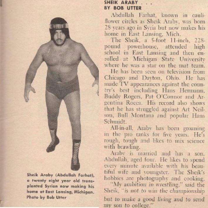 Sheik Araby March 1957