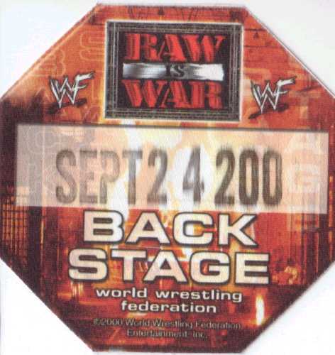 WWF Backstage Pass