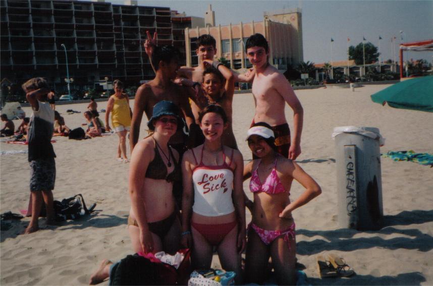 On the beach...