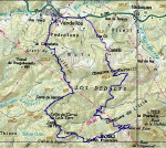 Mapa de la ruta: Vandell�s - Moll� Puntaire - Castell�
