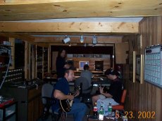 Gene and Mike, Michael and Rich at the board