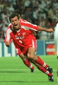 Esteeli after scoring against the US