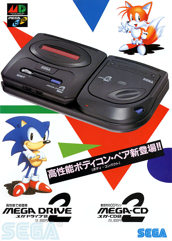 Sega CD w/Genesis 2