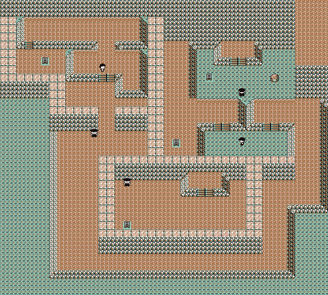 Master Trainer Hangout Pokemon Red & Blue Mount Moon Map