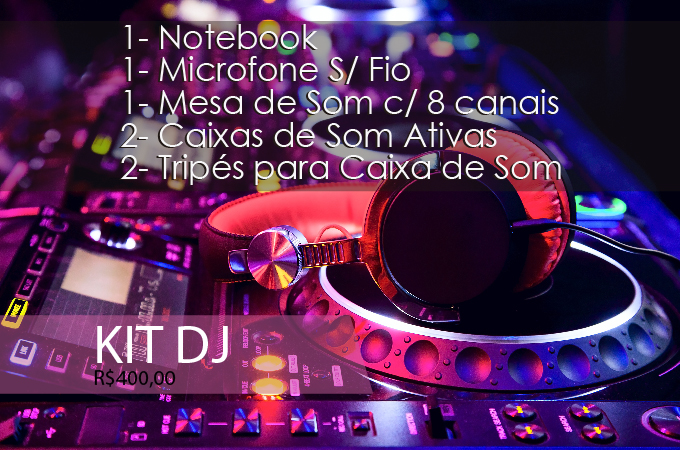 Foto do kit dj