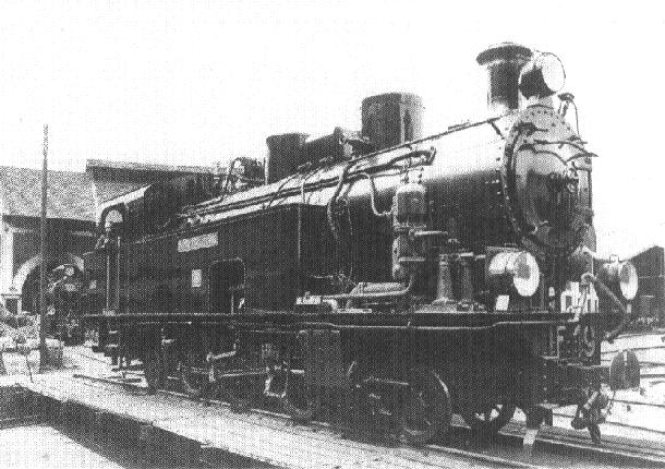 Locomotora IF 19, presentada en Valmaseda el 5 de junio de 1924.