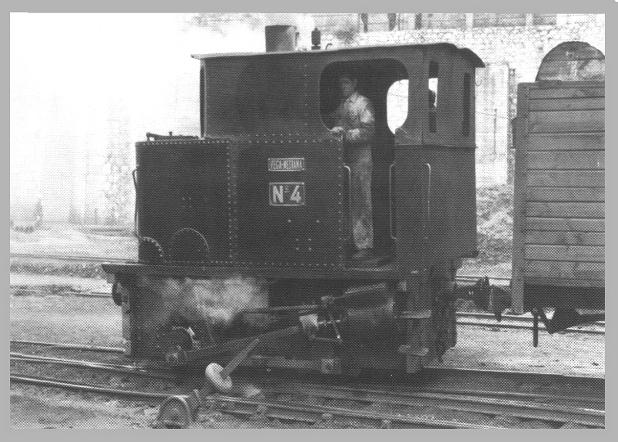 Locomotora Cockerill en Sabero el 14 de mayo de 1962.