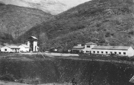 Vista de la mina en los a�os 50.