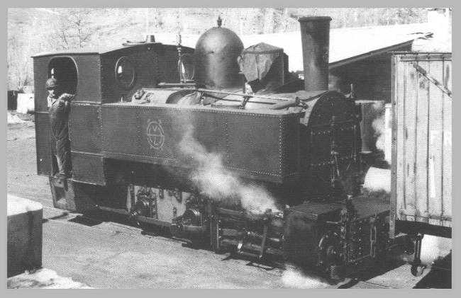 Locomotora HVL n&ordm; 3 en abril de 1970.