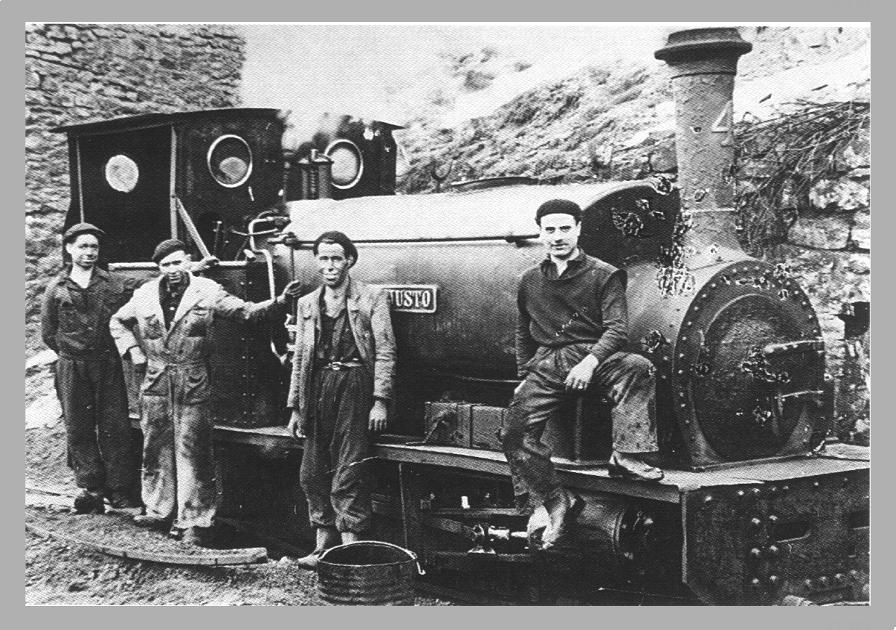 Locomotora San Justo en 1950.