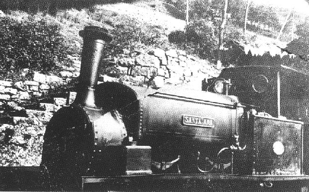 Locomotora Santa Ana en 1943.