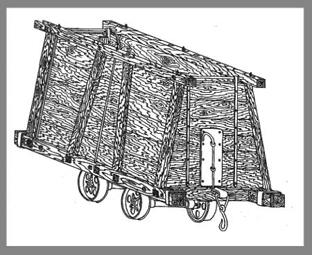 Vagoneta de madera.