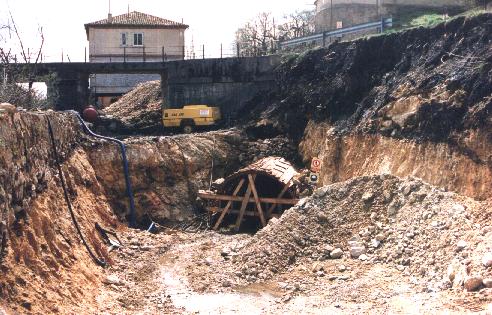 Entrada de la tuberia de carga.