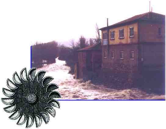 El Rio Torio desborda su cauce aguas abajo del Pozo de los Pisones.