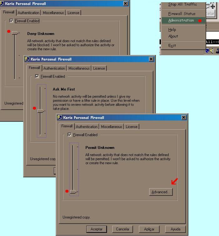 administration: 3 levels