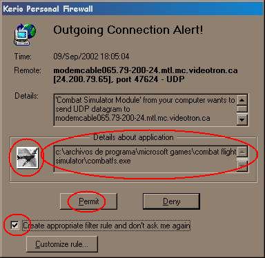 Alert on CFS program