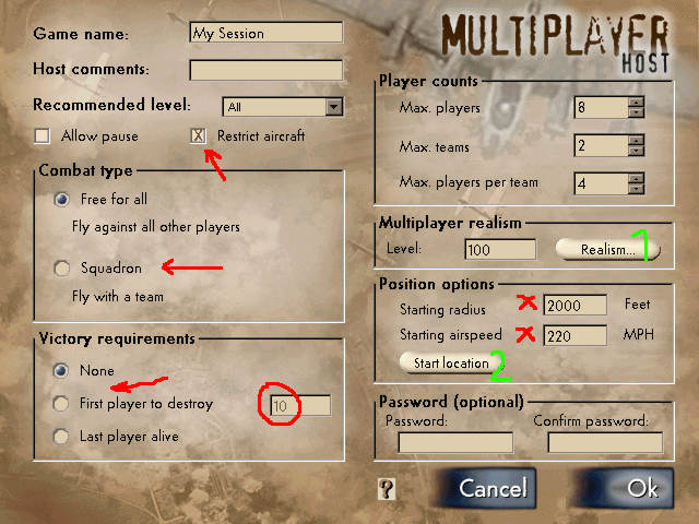 host options