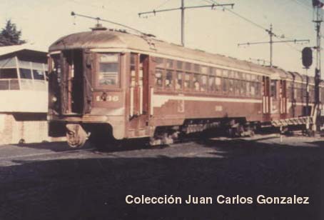 Vista de formacion de Pacific Electric con esquema original en la estacion Beiro Circa 1963 - Coleccion Juan C.Gonzalez  