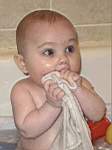 20050128_05a-Emily-6mo_babybath_insideregulartub-midnightbath_forcroupycough.jpg