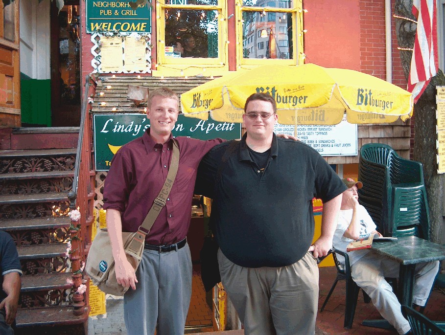 Chris and myself right before he left for South Carolina