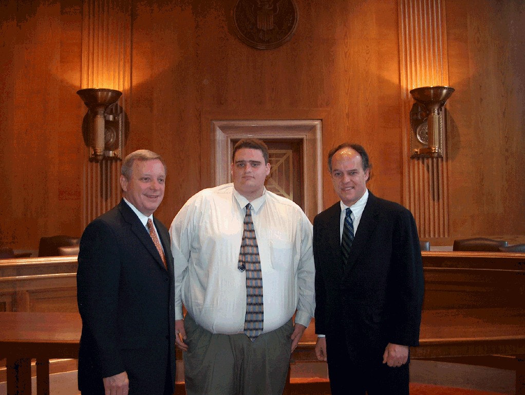 Senator Durbin is on the left and the guy on the right is a republican Senator