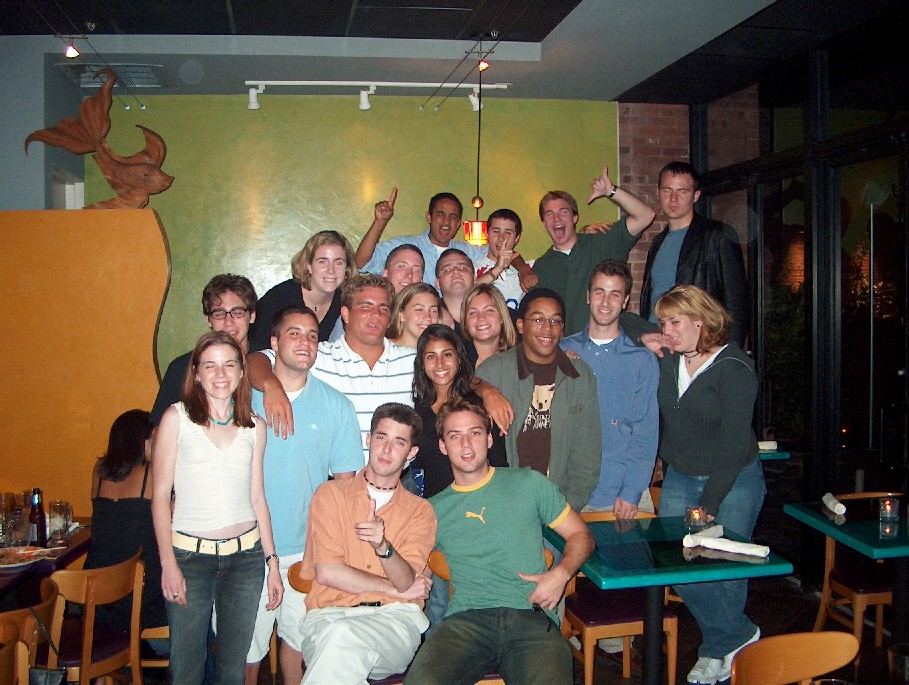 Most of the Interns are here, plus some "Extras" in the back