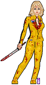 uma therman as the bride (bloody version)