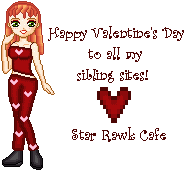 A valentine's gift from Star Rawk Cafe.