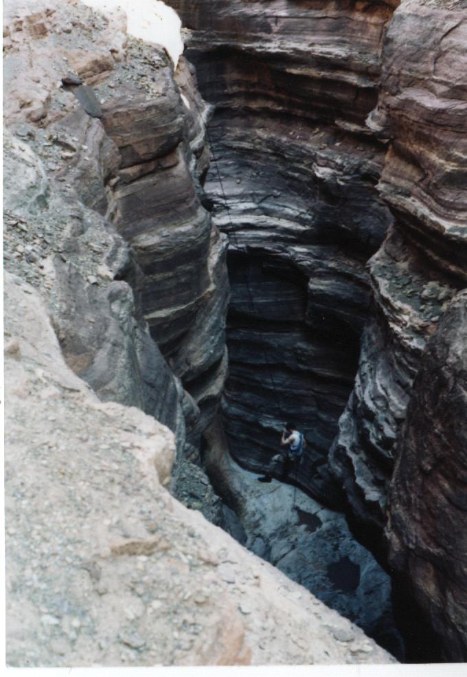 Me Rappelling into Narrows