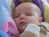 Matthew fast asleep in his swing! One of the best pics.