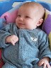 A huge smile enjoying his swing!