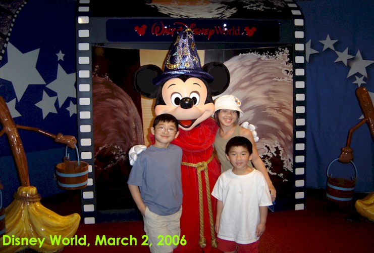 Family picture at Disney World in Florida