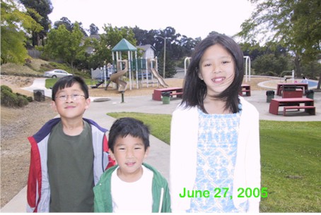 Emily with brothers