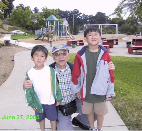 Grandpa with Bryan & Matthew