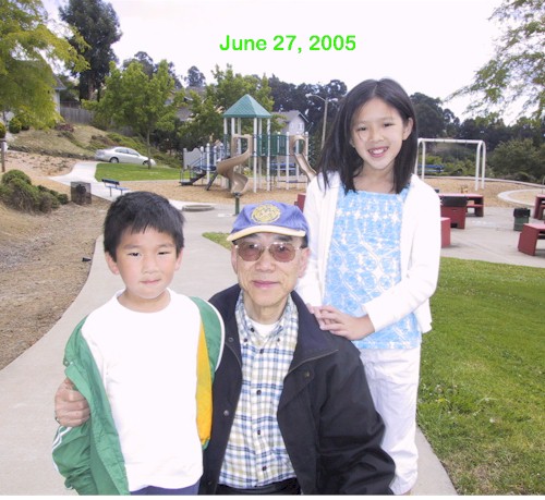 Grandpa with Emily & Matthew