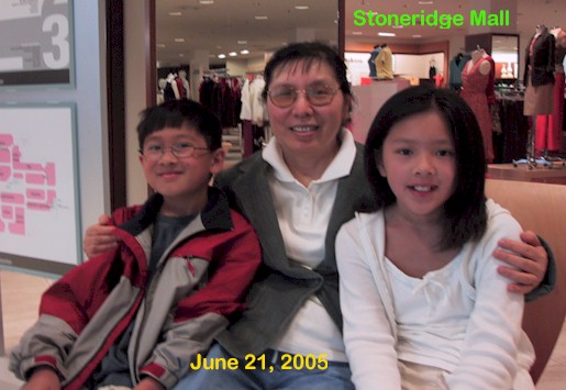 Grandma, Bryan, & Emily at Stoneridge mall