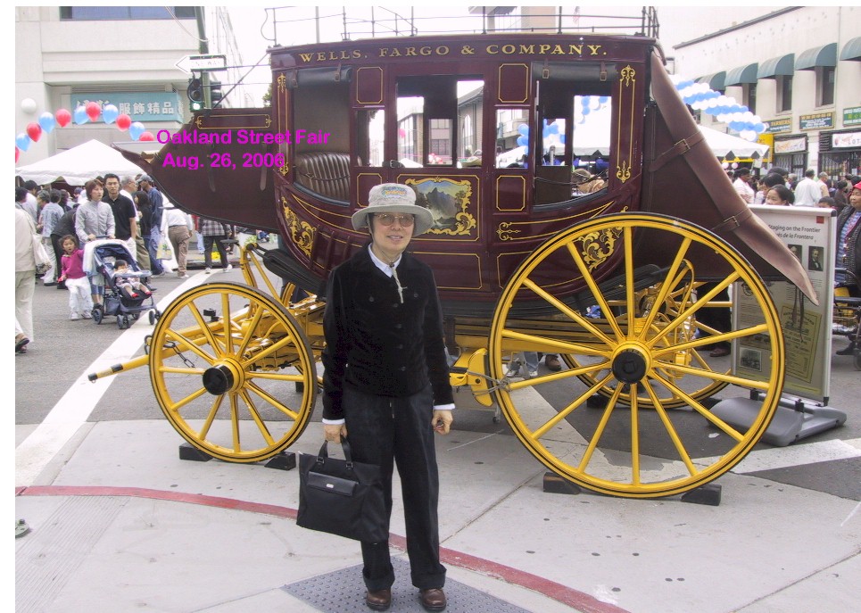 Amy infront of carriage