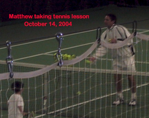 Tennis lesson