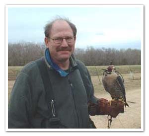 Jim with fine tiercel peregrine