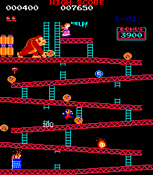screenshot from Donkey Kong