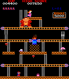 screenshot from Donkey Kong