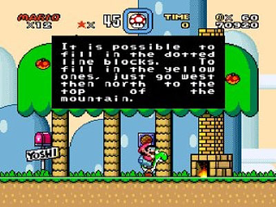 screenshot from Yoshi's Island