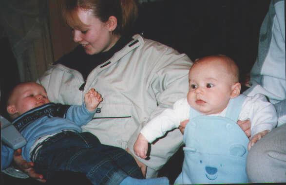 Kian and his pal Connor