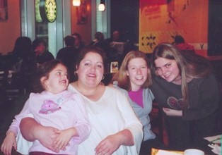 Joanna, Sue, Choc and Leanne. Photo copyright ©2003 Sue Stephenson