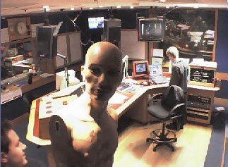 Matt and Mike entertain a guest in the studio
