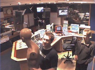 Matt and Mike eject an undesirable from the studio