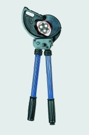 Cable cutters with ratchet