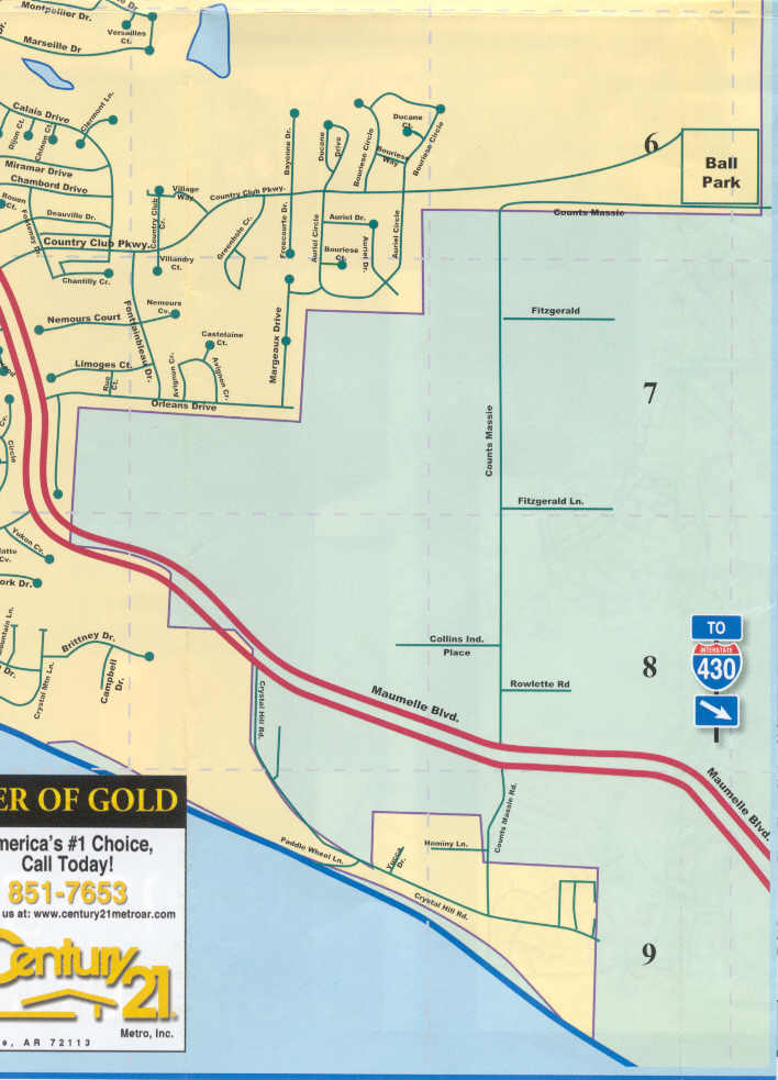 Maumelle City Map