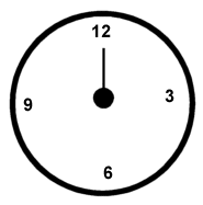 picture of clock with hands spinning around
